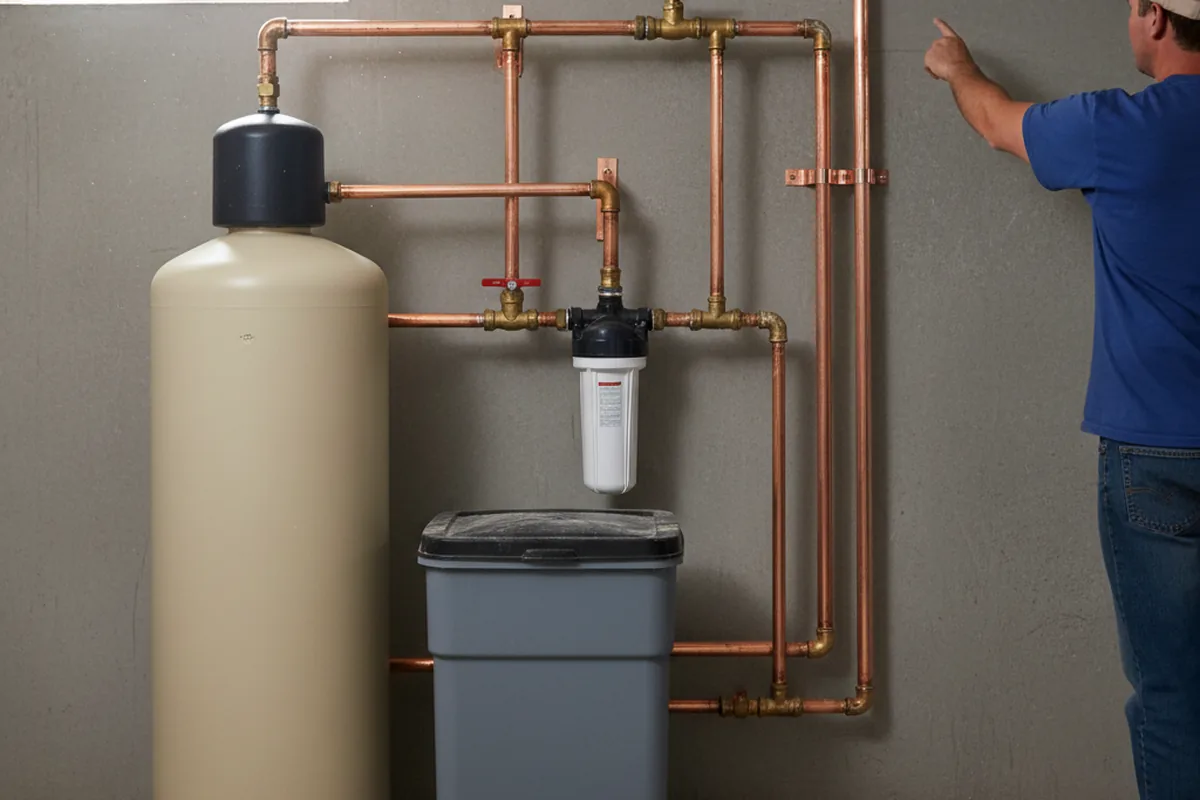 Whole-house water treatment system installed in Pecatonica